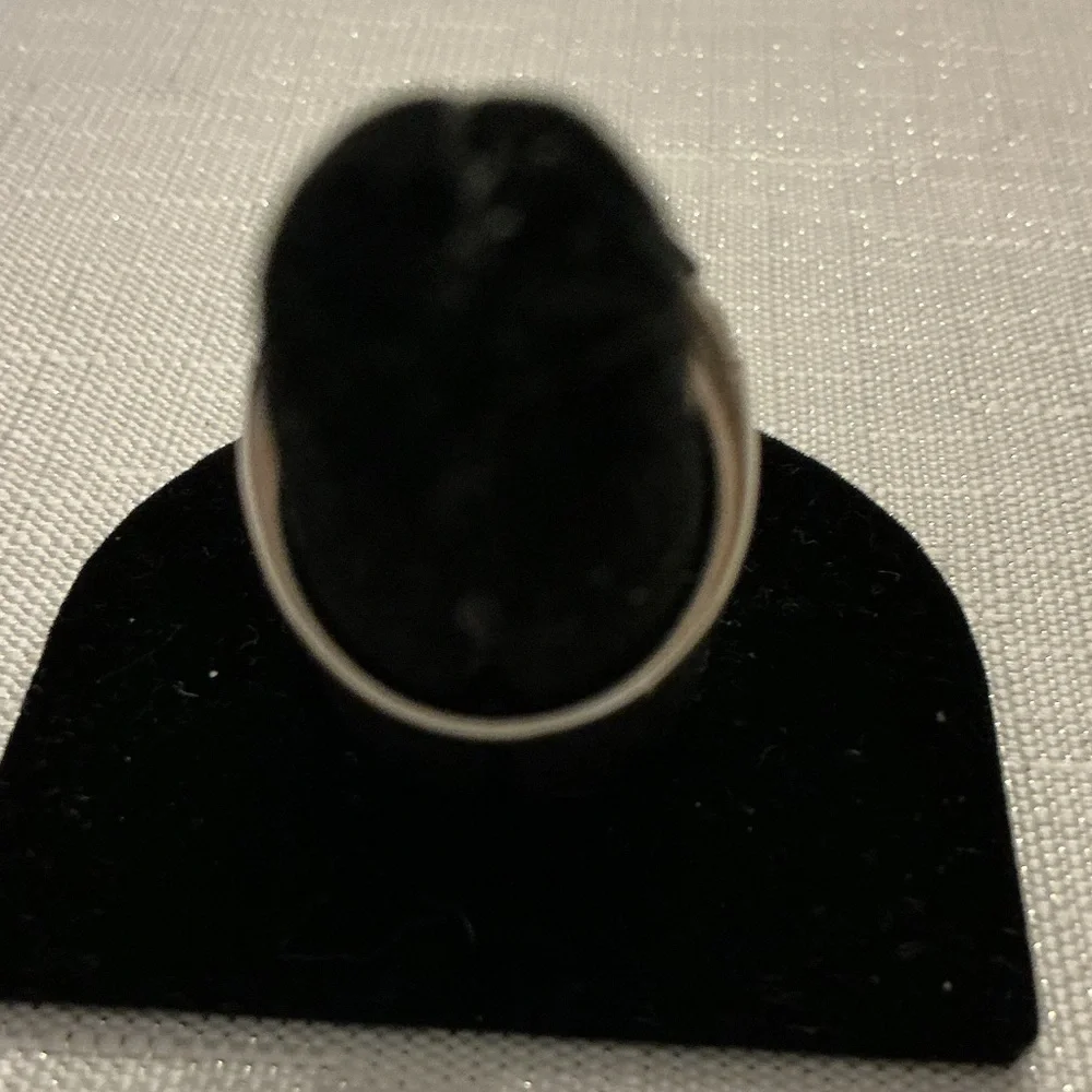Black Onyx and Marcasite Ring